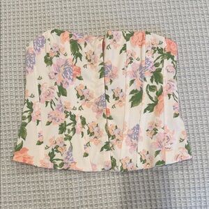 Zara floral Print corset top